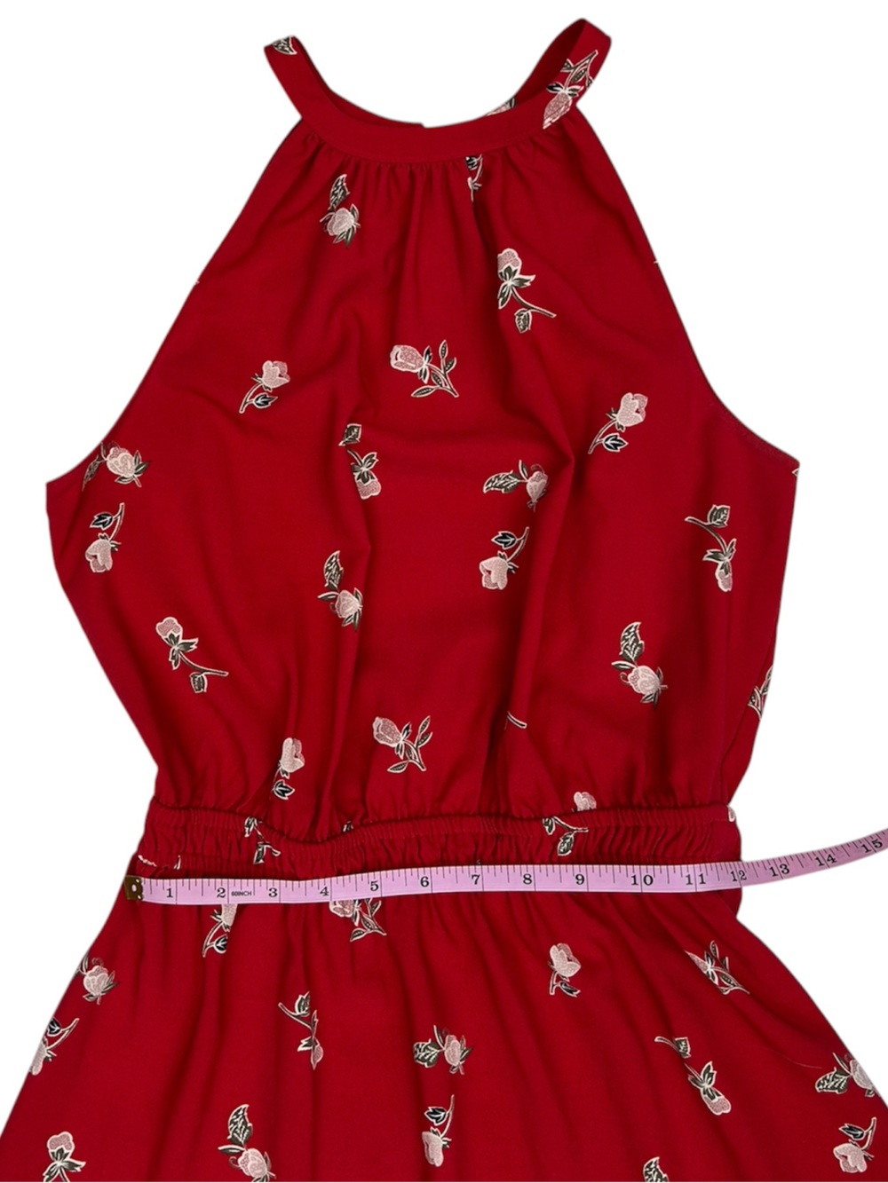 LOFT Women’s Floral Flounce Halter Dress - Picture 7 of 10